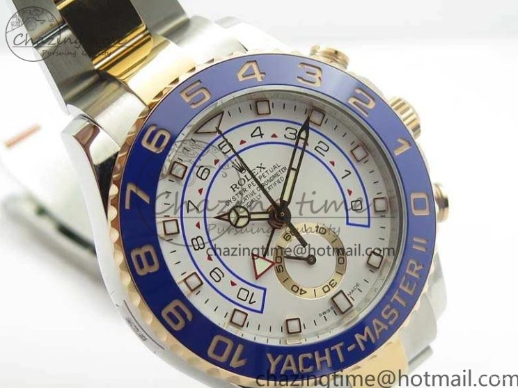 RG Blue Ceramic 116681 Version On RG JF SS Edition Dial SS Best New II Bracelet A7750 YachtMaster 1:1 0112